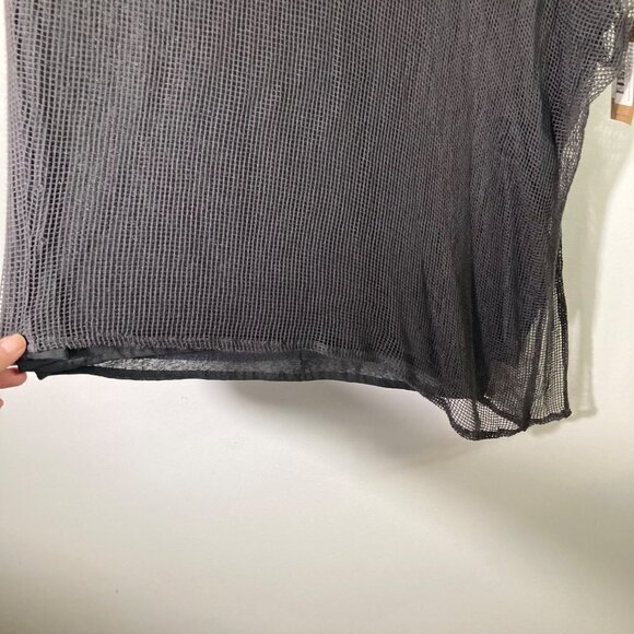 Womens Carol Young Undesigned Mojave Tunic Layered Steel Netting Gray OS NWT - Picture 5 of 10